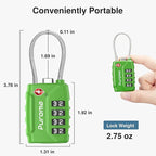 Puroma 2 Pack TSA Approved Luggage Locks, 4 Digit Combination Travel Locks - Image 3