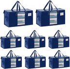 VENO 8 Pack Moving Bags, Comforter and Blanket Storage Bags by Veno