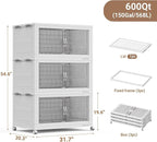 BROVIEW 600Qt Extra Large Stackable Storage Bins - Image 2