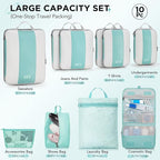 10 Set Compression Packing Cubes - Image 2