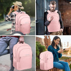 Lapsouno Business Laptop Backpack, Travel Backpack, Carry on Backpack - Image 7