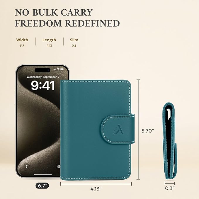 ALLIVE Rfid Passport Holder for Travel, Women & Men, Passport Cover Wallet - Image 5