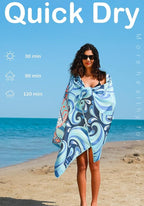 4 Pack Microfiber Lightweight Beach Towel Sand Free Quick Dry Absorbent Thin - Image 5