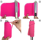 Large Heat Resistant Mat for Curling Irons, Hair Straightener, Flat Irons and Hair Styling Tools 11" x 7.5", Pink