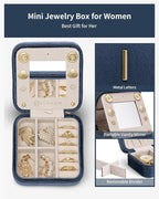 Vlando Valentines Day Gifts for Her, Travel Jewelry Organizer, Necklace Ring - Image 3