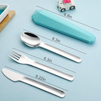 DEVICO Travel Utensils with Case, Reusable Camping Silverware Cutlery, 18/8 - Image 5