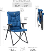 EVER ADVANCED Folding Padded Camping Chair 4 Positon Adjustable Recliner - Image 3