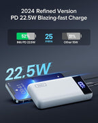 INIU Portable Charger, 22.5W PD3.0 QC4.0 Fast Charging LED Display 20000mAh - Image 2