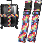 Puzzle Luggage Straps for Suitcases, Adjustable Luggage Travel Belts to Keep by Unknown