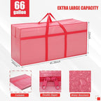 4 Pcs 66 Gallon Large Moving Bags - Image 2
