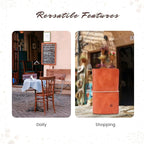 Genuine Leather Nomad Organizer Travel Wallet | Women's Wallet Clutch Passport - Image 2