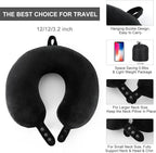 Travel Pillow, Best Memory Foam Neck Pillow Head Support Soft Pillow - Image 6