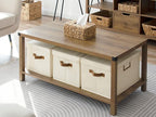 StorageWorks Storage Bins with Lids, Decorative Storage Boxes with Lid and PU - Image 6