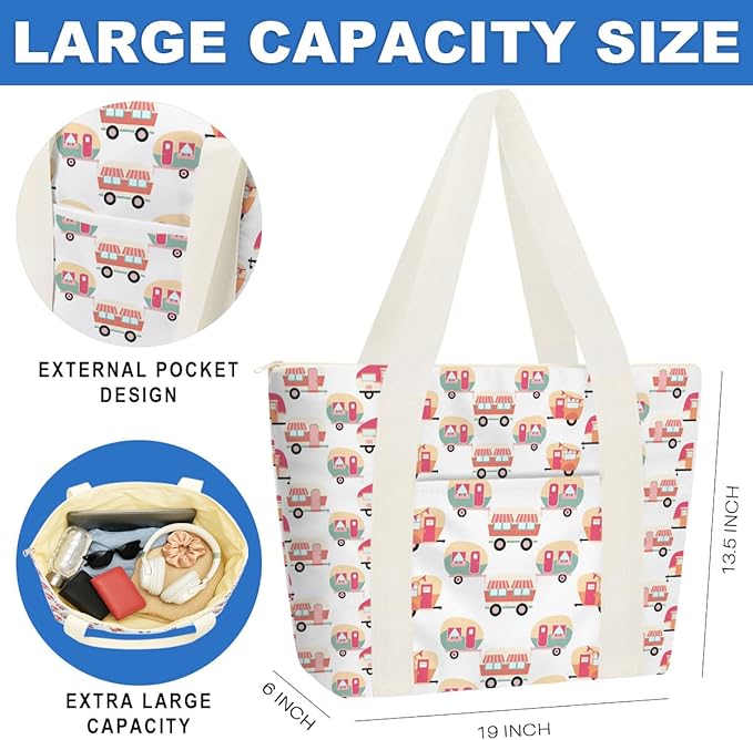 Beach Bags Wet Bag for Swimsuit Tote Bag for Friends Travel Gifts, Aloha Bags - Image 2