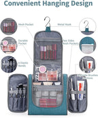 Narwey Hanging Toiletry Bag for Women Travel Makeup Bag Organizer Toiletries - Image 2