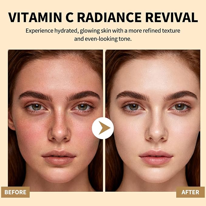 dewyhour Deep Vitamin C Golden Capsule Face Cream, Lightweight Face Moisturizer, Smoothing & Firming, Brightening Glow, Improves Appearance of Uneven Tone, Korean Skincare, For Dry Skin