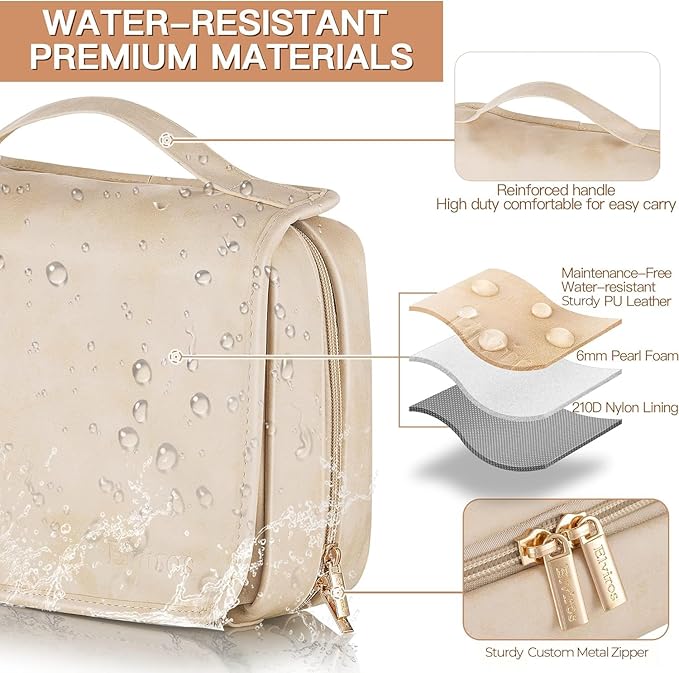 Elviros Hanging Travel Toiletry Bag - Image 2