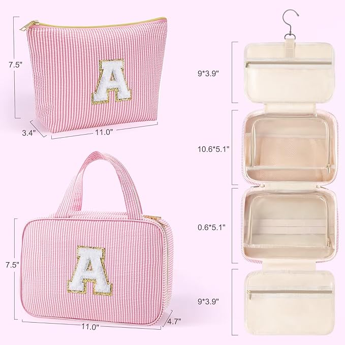 YOOLIFE Kids Toiletry Bag Initial Makeup Bag - Image 5