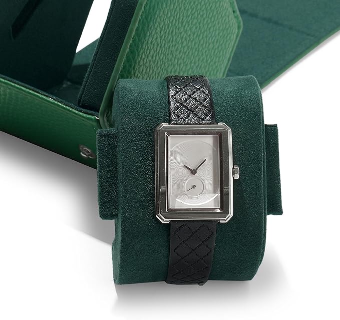 Oirlv Luxury Hexagonal Leather Watch Travel Case Single Watch Box - Image 7