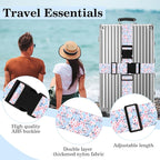 Cherry Blossoms Luggage Straps for Suitcases TSA Approved, Luggage Identifiers - Image 3