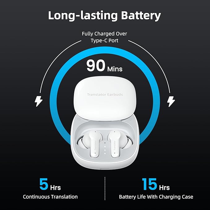 M3 Offline AI Translator Earbuds Support 144 Languages & Accents Translation - Image 7