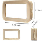 Clear Makeup Bag Small, TSA Approved Portable Toiletry Bag - Image 5