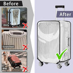 Yotako Clear PVC Suitcase Cover Protectors 32 Inch Luggage Cover - Image 6