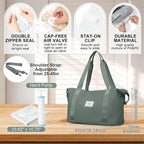 Travel Duffel Bag, Sports Tote Gym Bag, Shoulder Weekender Overnight Bag - Image 2