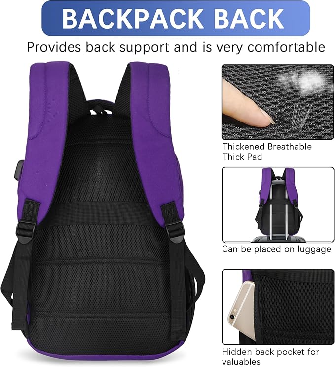 LARIPOP Travel Laptop Backpack, 15.6 Inch Business Laptop backpack - Image 4