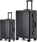 Metal all aluminum carry-on suitcase 20 "hard face, TSA lock and rotating wheel by XZSP+AISU