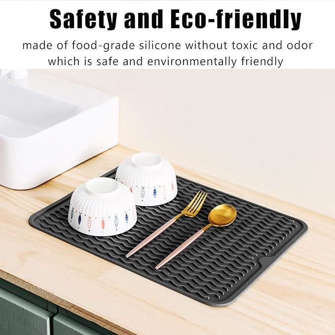 2 Pack Heat Mat for Curling Iron, Oversize Silicone Resistant Mat for Hair Tools, Hot Pad for Hair Straightener, Flat Irons and Hot Hair Styling Tools Home Travel Gym Salon (15.7" x 11.8")