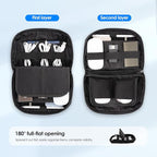 LENTION Electronics Organizer, Tech Organizer Travel Case, Tech Pouch, Cable Bag - Image 6