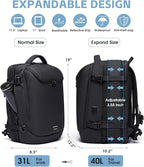 Vacuum Backpack Travel with Pump, 40L Expandable Carry on Compression Backpack - Image 6