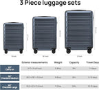 Carry on Luggage 22 X 14 X 9 Airline Approved, 20 Inch Luggage - Image 9