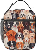 Dog Insulated Lunch Box for Women Men Dog Lunch Bag for Travel, or Fishing by cromcu