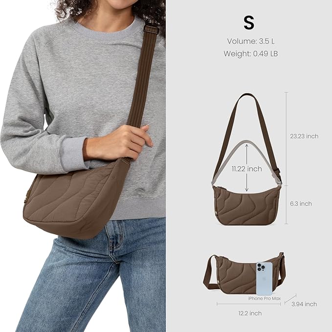 tomtoc 3.5L Puffer Sling Crossbody Bag - Image 3