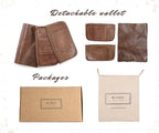 Genuine Leather Nomad Organizer Travel Wallet | Women's Wallet Clutch Passport - Image 7