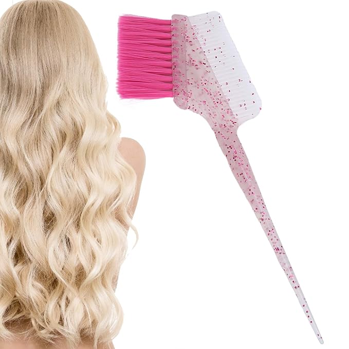 Hair Dye Brushes Comb,Hair Coloring Brush Tool DIY Hairdressing Bleach Color Brushes Coloring Applicator for Hair Salon Home Hair Dye Tools()