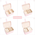 2 Layer Portable Jewelry Box, Large Jewelry Travel Case - Image 4