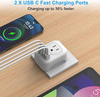 European Travel Plug Adapter, International Plug Adapter - Image 3