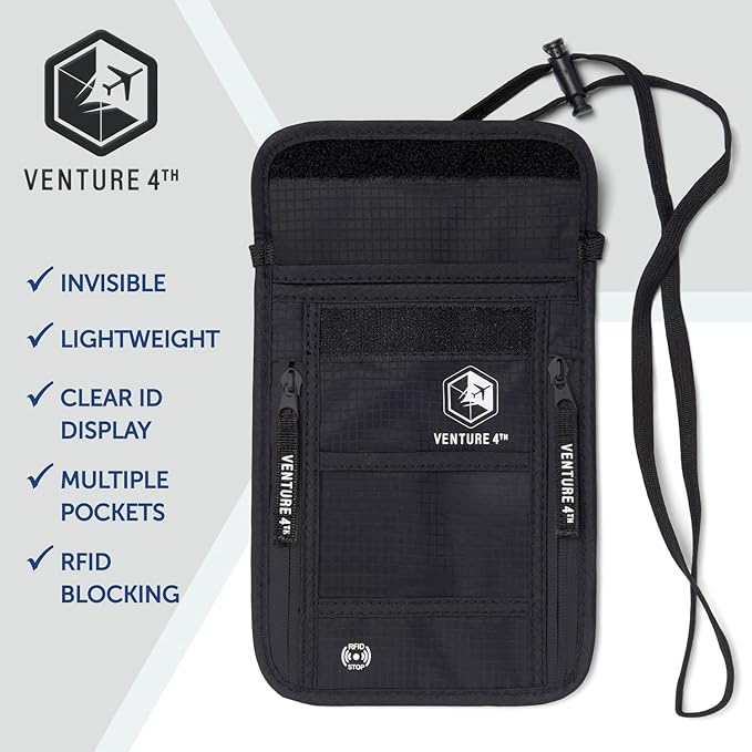VENTURE 4TH Passport Holder Neck Wallet - Image 7