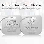 Customized Stainless Steel Luggage Tags: Personalize Your Suitcases, and Bags - Image 3