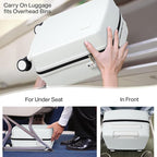 Hanke 16 Inch Underseat Carry On Luggage, Airline-Approved Hard Shell Small - Image 2