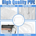 3 Pack Clear Makeup Bags, Waterproof Toiletry Bag - Image 4
