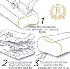 Cervical Memory Foam Pillow – 4-Layer Adjustable King Size Contour Design - Image 6
