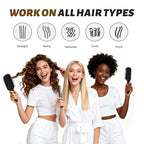 Balon Hair Brush for Women and Men, 4Pcs Paddle Brush Detangling Brush Hair Comb Set for Long Thick Thin Curly Hair, Hairbrush Great On Wet or Dry, No More Tangle