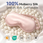Umisleep 100% Pure Mulberry Silk Sleep Mask, 22 Momme 6A Soft & Smooth Fibers - Image 2