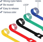 120PCS 6 Inch Cable Ties Reusable Multi-Purpose Wire Ties Cord Organizer - Image 3