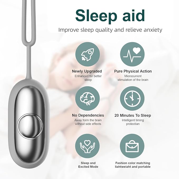 Sleep Aid Device, Micro-Current Sleep Instrument Anxiety Device, Portable - Image 2