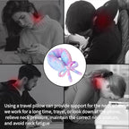 Travel Pillow Multifunctional Airplane Travel Neck Pillow Provides Neck and - Image 5
